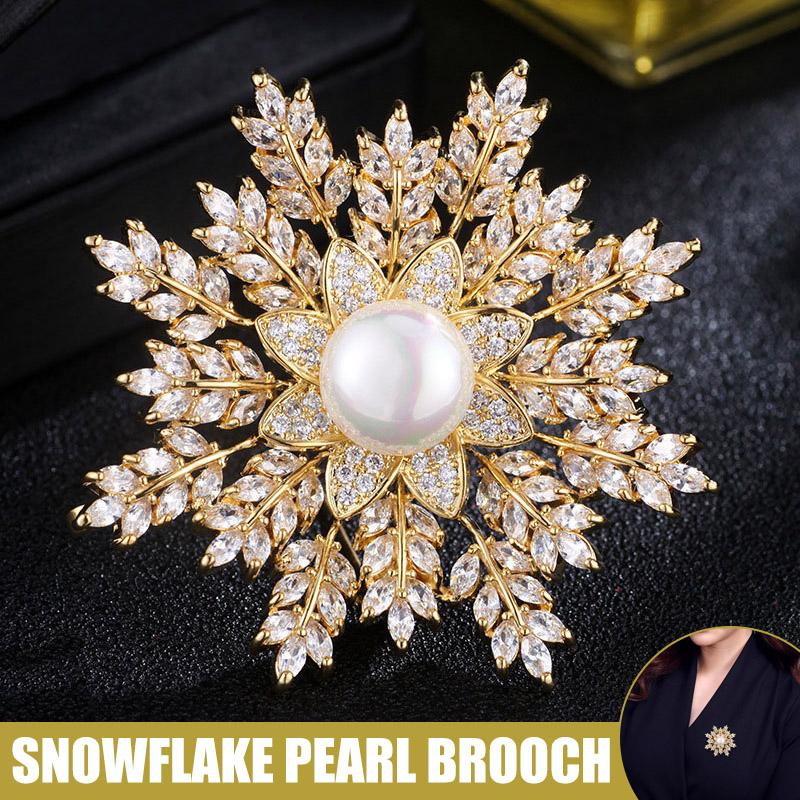 Pins, Brooches Snowflake Brooch Crystal Faux Pearl Coat Sweater Pin Scarf Buckle Women Jewelry HSJ88
Pins, Brooches Snowflake Brooch Crystal Faux Pearl Coat Sweater Pin Scarf Buckle Women Jewelry HSJ88