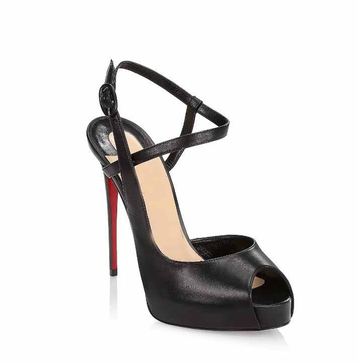 Lady Wedding Dress PUMPS high heel Sandal Women's Jenlove Alta 120mm Leather Ankle-strap Peep-toe Sandals In Nude black leathers
Lady Wedding Dress PUMPS high heel Sandal Women's Jenlove Alta 120mm Leather Ankle-strap Peep-toe Sandals In Nude black leathers