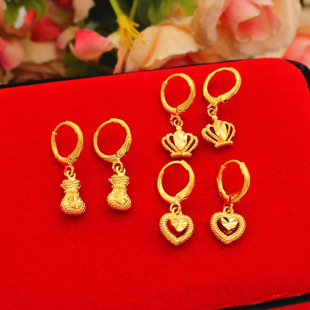 earrings Long lasting, versatile, copper plated 24K short earrings, feminine temperament, Korean version, Vietnam sand gold jewelry, Golden
earrings Long lasting, versatile, copper plated 24K short earrings, feminine temperament, Korean version, Vietnam sand gold jewelry, Golden