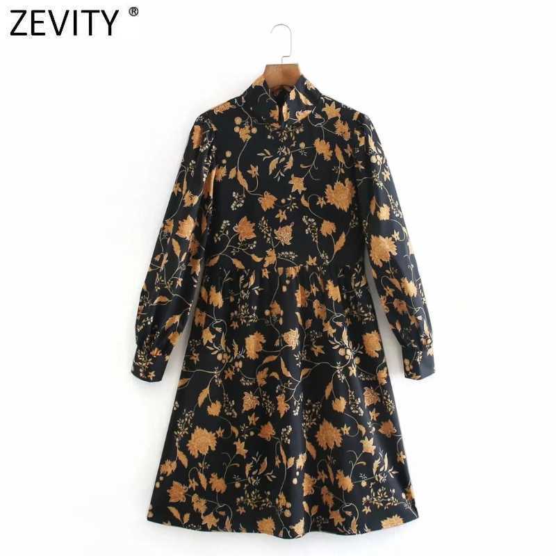 Zevity Women Vintage Stand Collar Totem Leaves Print Casual Court Dress Female Pleats Puff Sleeve Chic Slim Vestido Cloth DS4901 210603, As pic ds4901ld
Zevity Women Vintage Stand Collar Totem Leaves Print Casual Court Dress Female Pleats Puff Sleeve Chic Slim Vestido Cloth DS4901 210603, As pic ds4901ld