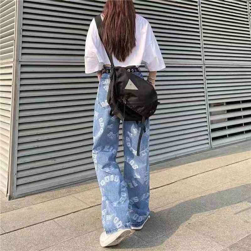 women's jeans biggorange pants female large size women high waist mom ripped stright trousers umyl, Blue 
women's jeans biggorange pants female large size women high waist mom ripped stright trousers umyl, Blue