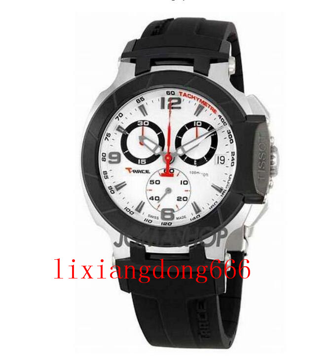 Watch Quartz T-Race Chronograph Black Dial Rubber Silicone Belt T Race Folding Clasp Watches Mens Sports Wristwatches, 50m waterproof
Watch Quartz T-Race Chronograph Black Dial Rubber Silicone Belt T Race Folding Clasp Watches Mens Sports Wristwatches, 50m waterproof