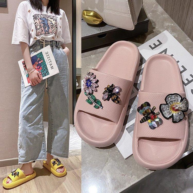 Slippers 2021 Fashion Style Woman Summer Open Toe Blue Black Red Crystal Women Shoes Flat Comfortable
Slippers 2021 Fashion Style Woman Summer Open Toe Blue Black Red Crystal Women Shoes Flat Comfortable