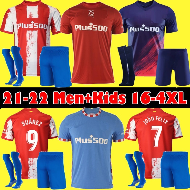 JOAO FELIX Atletico SUAREZ Madrid Soccer Jerseys 2021 2022 75th anniversary Home away 21 22 LLORENTE CORREA third Fourth Football Shirt Men Kids uniform SIZE S-4XL, Wine red
JOAO FELIX Atletico SUAREZ Madrid Soccer Jerseys 2021 2022 75th anniversary Home away 21 22 LLORENTE CORREA third Fourth Football Shirt Men Kids uniform SIZE S-4XL, Wine red