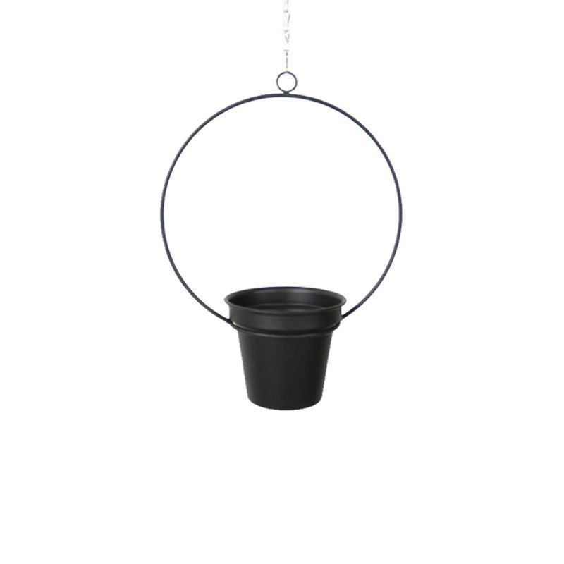 Metal Plant Hanger Chain Button Man Bloempot Plant Holder Tuin Balkon T8WB