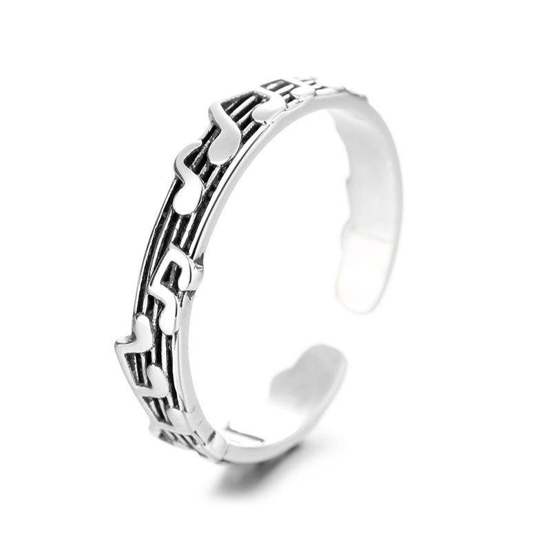 Cluster Rings Hip Hop Creative Men's And Women's Silver Plated Music Symbols Open Ring Rock Party Jewelry, Golden;silver
Cluster Rings Hip Hop Creative Men's And Women's Silver Plated Music Symbols Open Ring Rock Party Jewelry, Golden;silver