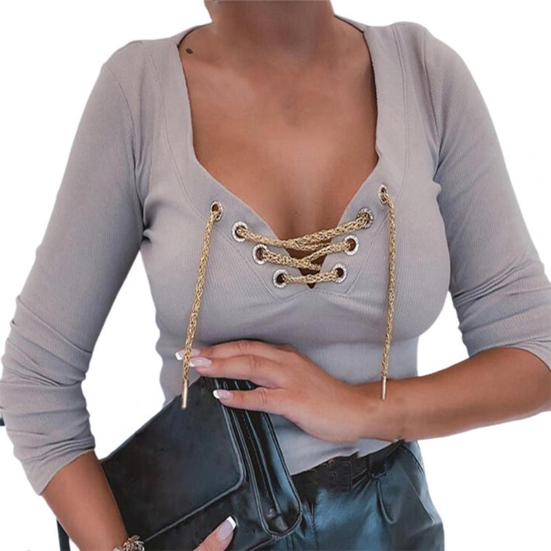 Women's Blouses & Shirts Women Slim Top Blouse Solid Color Drawstring Deep V Neck Sexy Casual Autumn Shirt Pullover For Daily Wear, Pink
Women's Blouses & Shirts Women Slim Top Blouse Solid Color Drawstring Deep V Neck Sexy Casual Autumn Shirt Pullover For Daily Wear, Pink