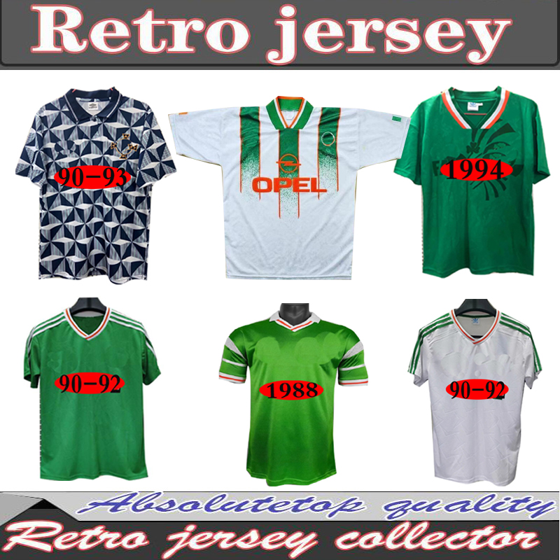 Classic Republic of Ireland 1990 1992 1994 1988 Ireland retro soccer jerseys 90 93 94 world cup Ireland TOWNSEND STAUNTON HOUGHTON football shirts, Black;yellow
Classic Republic of Ireland 1990 1992 1994 1988 Ireland retro soccer jerseys 90 93 94 world cup Ireland TOWNSEND STAUNTON HOUGHTON football shirts, Black;yellow