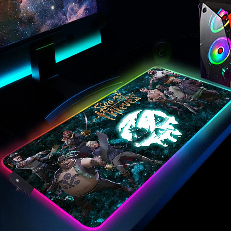 Mouse Pads & Wrist Rests RGB Mousepad Anime Mause Pad Sea Of Thieves LED Gaming Keyboard Mat XXL 800X300 For Computer Laptop Desk 
Mouse Pads & Wrist Rests RGB Mousepad Anime Mause Pad Sea Of Thieves LED Gaming Keyboard Mat XXL 800X300 For Computer Laptop Desk