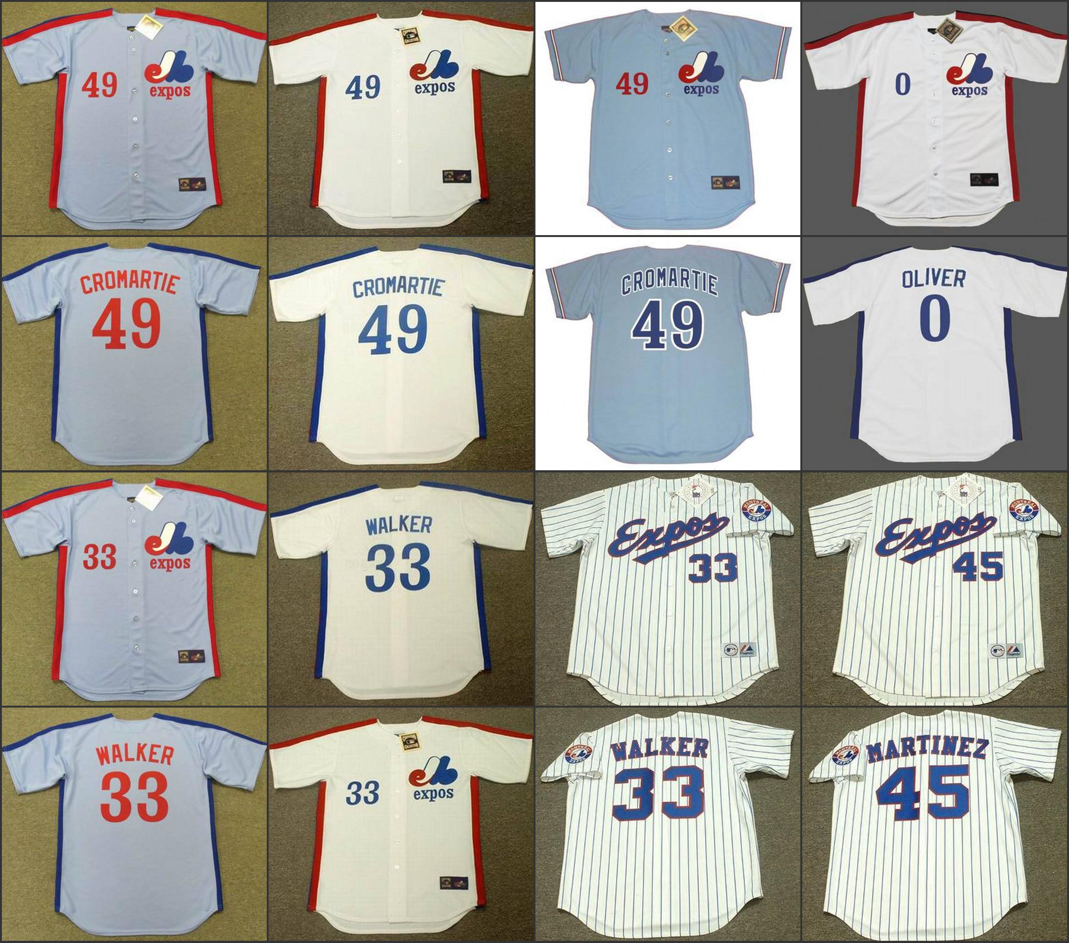 Montreal Expos 37 BILL LEE 32 DENNIS MARTINEZ 33 LARRY WALKER 45 PEDRO MARTINEZ 0 AL OLIVER 4 CHRIS SPEIER baseball jersey stitched
Montreal Expos 37 BILL LEE 32 DENNIS MARTINEZ 33 LARRY WALKER 45 PEDRO MARTINEZ 0 AL OLIVER 4 CHRIS SPEIER baseball jersey stitched