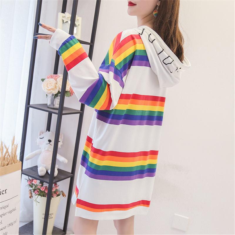Women' Hoodies & Sweatshirts Thin Striped Hoodie Girl Sweatshirt Spring Women Japan Loose Tops Long Funny Oversize Korean High Street Coat
Women' Hoodies & Sweatshirts Thin Striped Hoodie Girl Sweatshirt Spring Women Japan Loose Tops Long Funny Oversize Korean High Street Coat