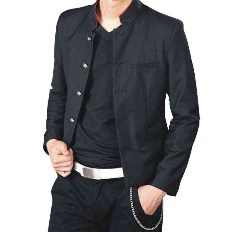 colleges university Japanese school uniform male men's slim blazer chinese tunic suit jacket top man casual 211120