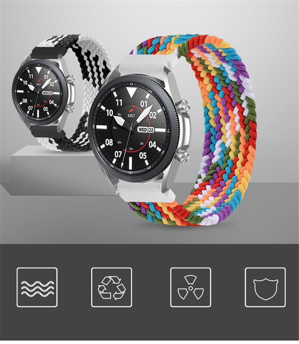 Fabric Braided Solo Loop Strap For Galaxy watch 3 Smart Watch 20mm 22MM Nylon Elastic Band For Amazfit GTS/GTS2 Mini Huawei
Fabric Braided Solo Loop Strap For Galaxy watch 3 Smart Watch 20mm 22MM Nylon Elastic Band For Amazfit GTS/GTS2 Mini Huawei