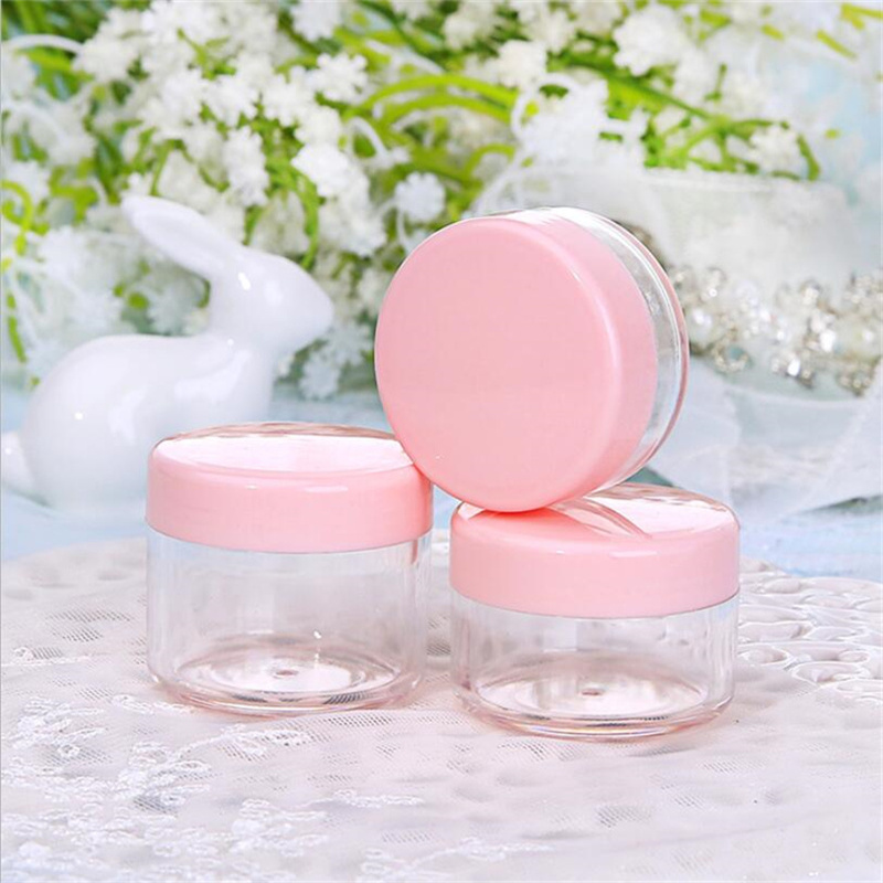 10g 15g 20g Empty Container Bottles Clear Plastic Jar Pot Eyeshadow Makeup Face Cream Lotion Cosmetic Refillable Bottle