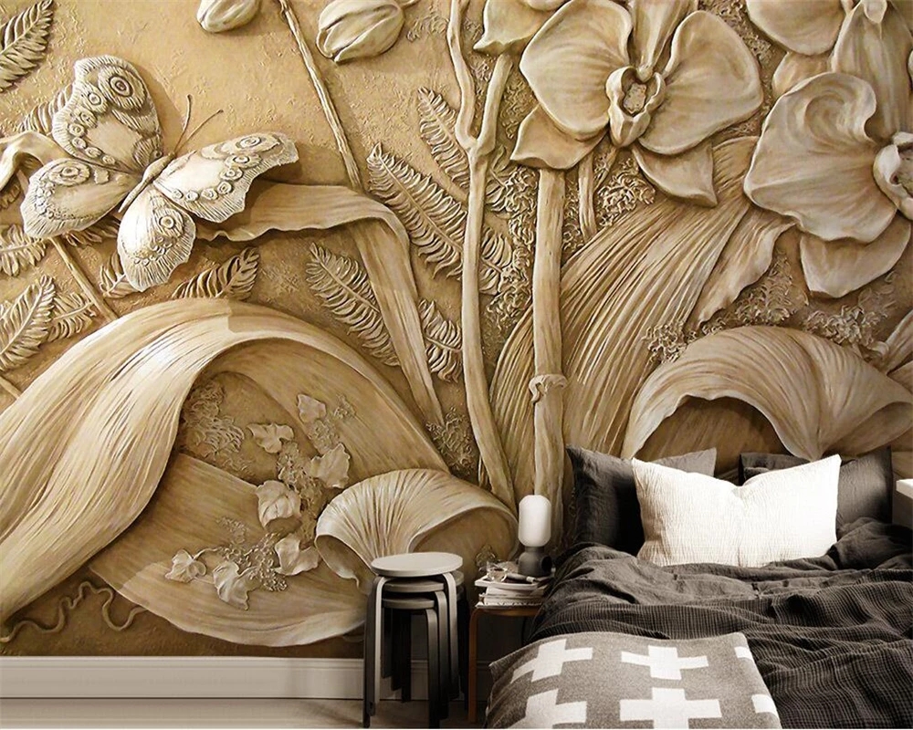 Custom wallpaper 3D embossed orchid butterfly TV backdrop Murals Living Room Bedroom Sofa Background Wall Painting, Brown
Custom wallpaper 3D embossed orchid butterfly TV backdrop Murals Living Room Bedroom Sofa Background Wall Painting, Brown
