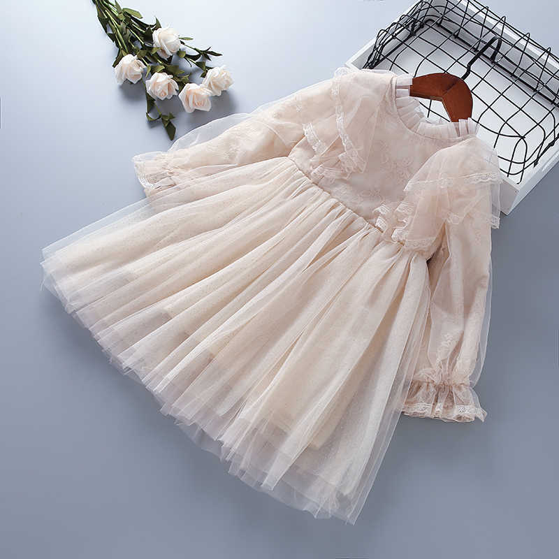 3-7 years High quality girl clothes autumn fashion casual pink yellow blue lace mesh kid children princess dresses 210615
3-7 years High quality girl clothes autumn fashion casual pink yellow blue lace mesh kid children princess dresses 210615