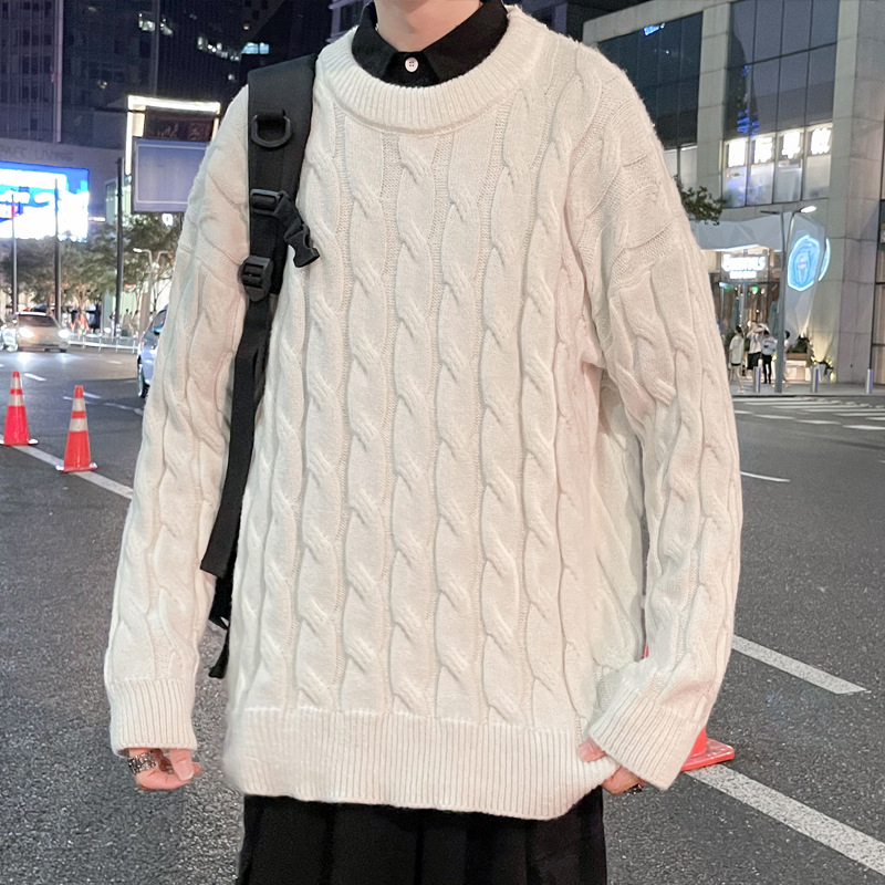 Fall/winter 2021 Men's Wear Couple's Round Collar Knitwear Teenage Plus Solid Color Thickened Twist Sweater Coat, White;black
Fall/winter 2021 Men's Wear Couple's Round Collar Knitwear Teenage Plus Solid Color Thickened Twist Sweater Coat, White;black