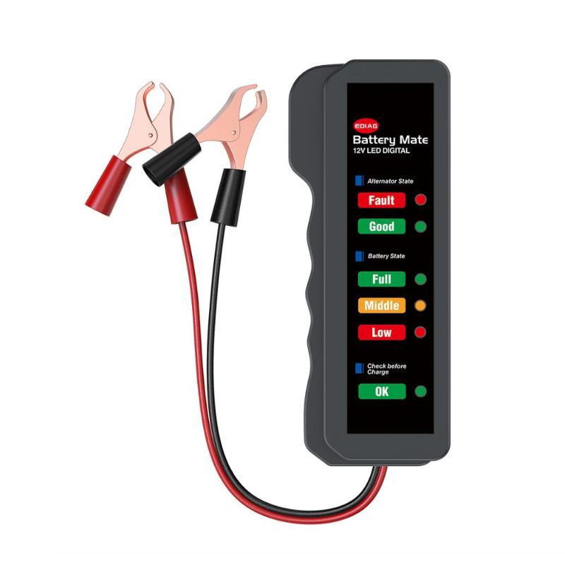 Code Readers & Scan Tools YAWOA 12V Car Battery Tester Mate Alternator State Digital 6 LED Lights Display Diagnostic Tool For And Truck