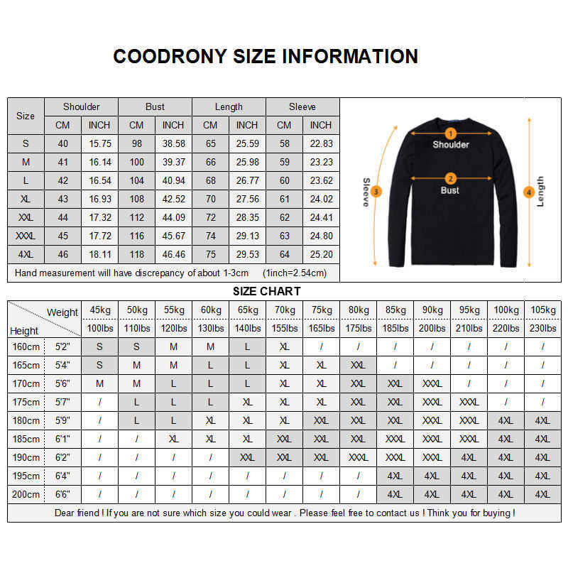 COODRONY Casual O-Neck Pull Homme Cotton Sweater Men Clothes Autumn Winter Soft Wool Pullover Men Long Sleeve Knitwear B015 211008