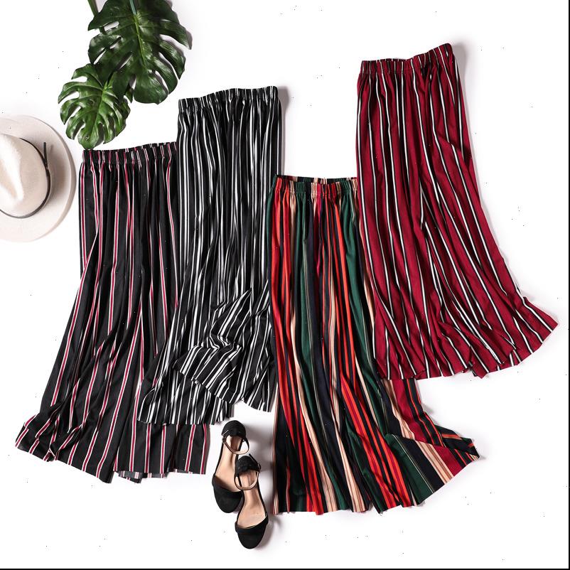 Women Capri Summer Loose Ice Silk Striped Wide Leg Pants Ladies Elastic Waist Was Thin Chiffon Retro Large Size Beach, Black;white
Women Capri Summer Loose Ice Silk Striped Wide Leg Pants Ladies Elastic Waist Was Thin Chiffon Retro Large Size Beach, Black;white
