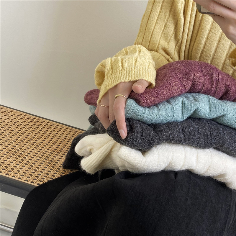 Women Autumn Winter Fashion Base Bottoming Four Color Sweater Simple O Neck Long Sleeved Pullover Chic Knitted Tops Female 210520, Yellow
Women Autumn Winter Fashion Base Bottoming Four Color Sweater Simple O Neck Long Sleeved Pullover Chic Knitted Tops Female 210520, Yellow