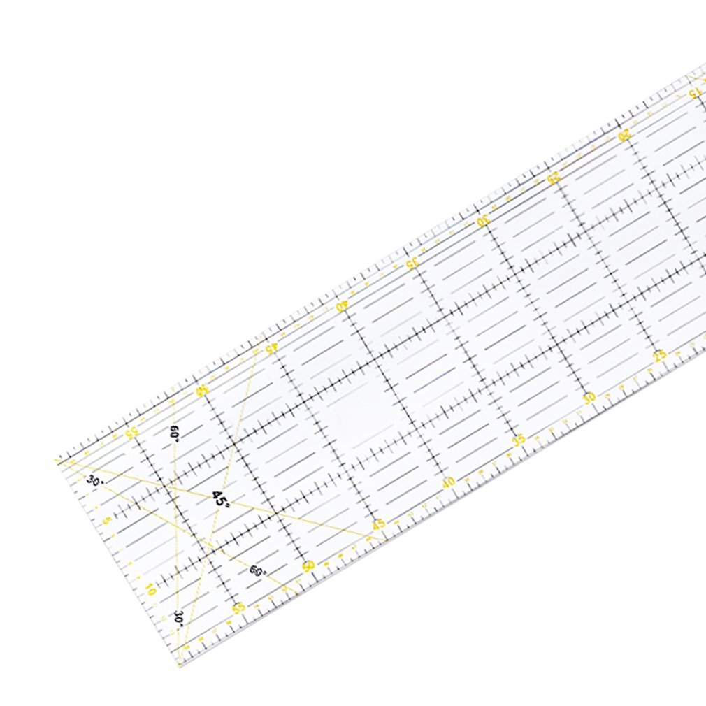 Patchwork Linear Cutting Special Army 60Cm X 15Cm Thick 3mm Hand Two-Color Right-Eyed Ruler