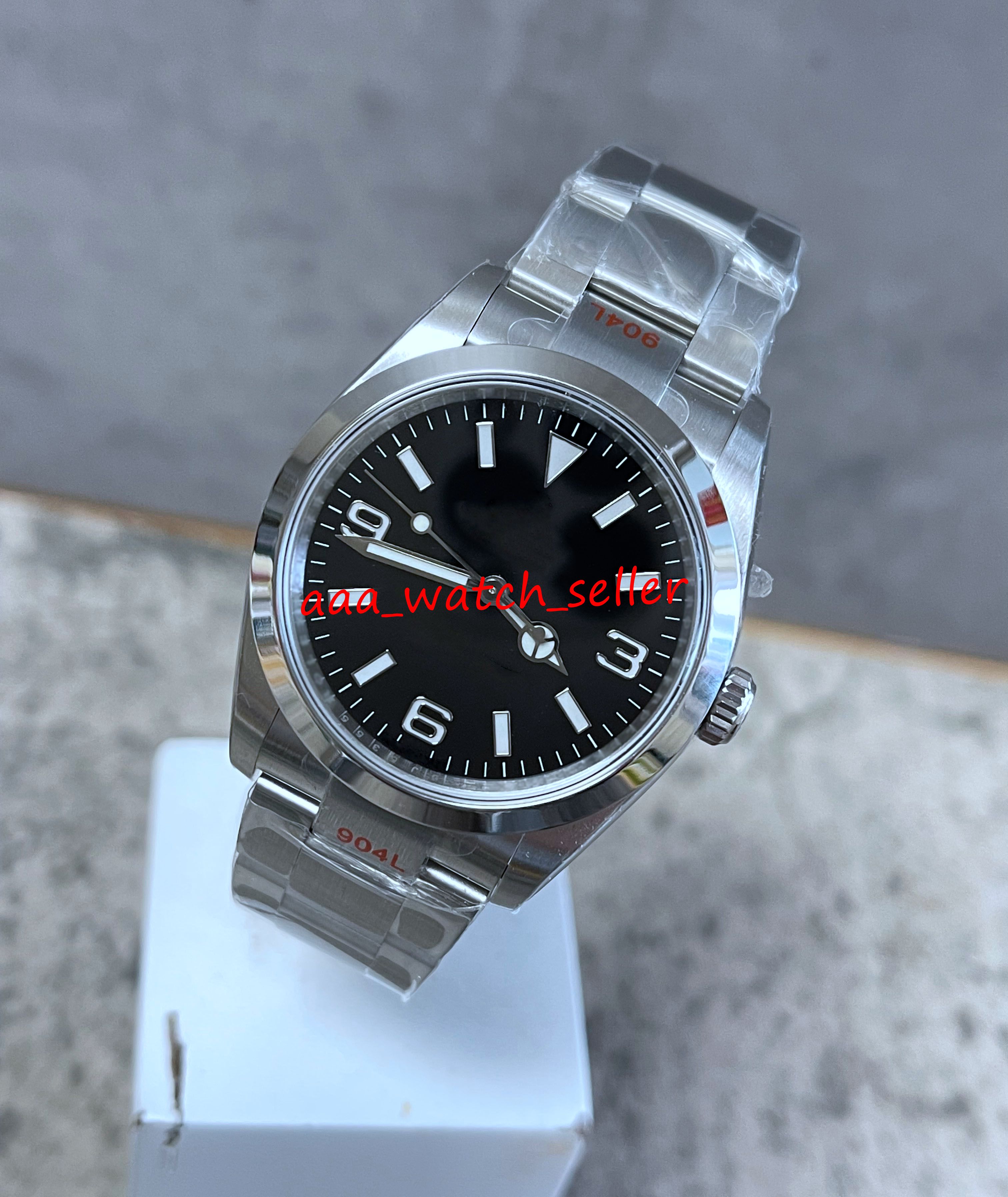 EW Factory luxury mens watches 36mm Master Explorer 124270 114270 smooth bezel 3230 mechanical automatic movement 904L SS sapphire luminous sport wristwatches
EW Factory luxury mens watches 36mm Master Explorer 124270 114270 smooth bezel 3230 mechanical automatic movement 904L SS sapphire luminous sport wristwatches