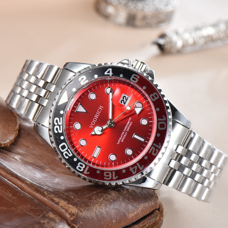 High quality high grade GMT white five beads blue men's high-end watch pointer round Greenwich quartz watch., 123
High quality high grade GMT white five beads blue men's high-end watch pointer round Greenwich quartz watch., 123