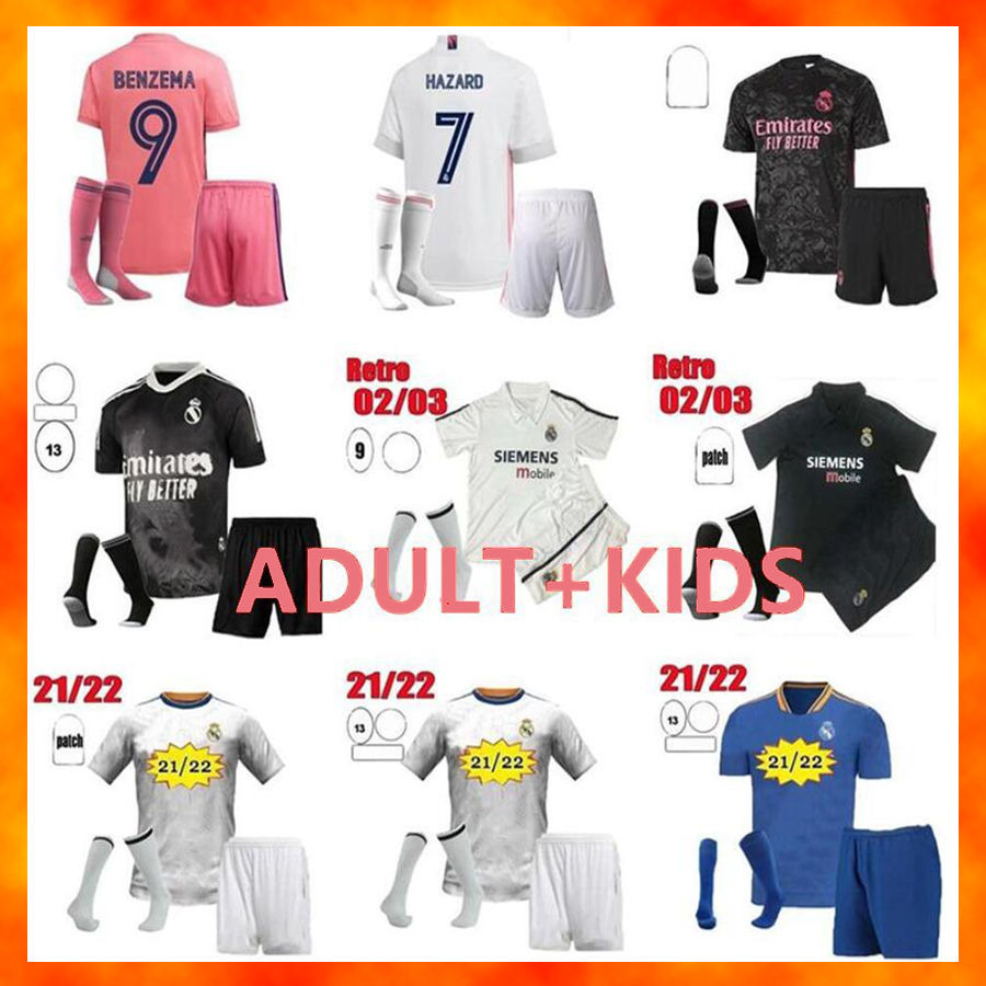 2021 2022 Real Madrid Adult kids kit Soccer Jersey uniforms 20 21 22 SERGIO RAMOS HAZARD BENZEMA MODRIC camiseta de futbol Football shirt set + socks, 2020
2021 2022 Real Madrid Adult kids kit Soccer Jersey uniforms 20 21 22 SERGIO RAMOS HAZARD BENZEMA MODRIC camiseta de futbol Football shirt set + socks, 2020