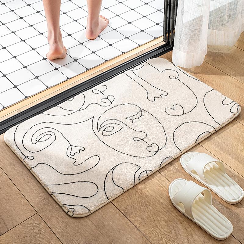 Bath Mats Carpet In The Living Room Bedroom Floor Mat Toilet Anti-Slip Super Soft Plush Nordic Art Household
Bath Mats Carpet In The Living Room Bedroom Floor Mat Toilet Anti-Slip Super Soft Plush Nordic Art Household