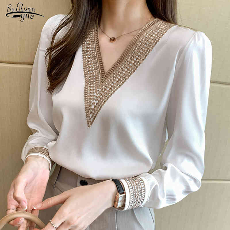Fashion White V Neck Chiffon Women Shirts Casual Loose Long Sleeve Women Blouses Tops Plus Size Female Clothing 13366 210518, White-short sleeve
Fashion White V Neck Chiffon Women Shirts Casual Loose Long Sleeve Women Blouses Tops Plus Size Female Clothing 13366 210518, White-short sleeve