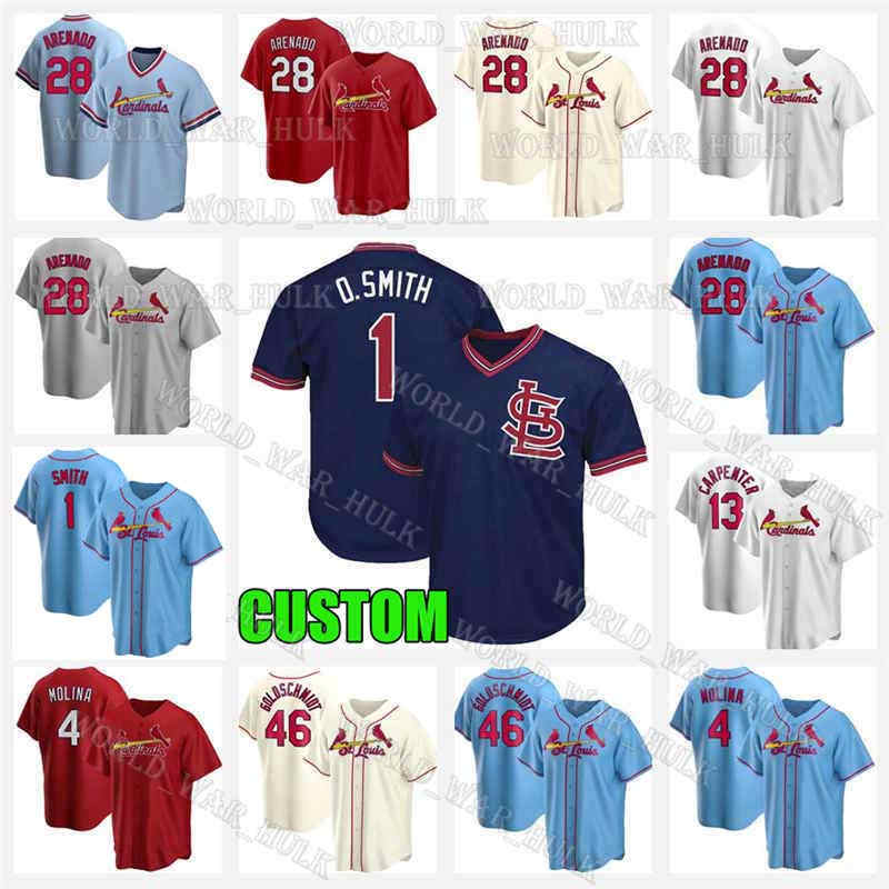 1 Ozzie Smith Jersey 46 Paul Goldschmidt Nolan Arenado Cardinal 34 Yairo Munoz 12 DeJong 18 Carlos Martinez St 19 Edman Louis Baseball, Men custom new cool base(hongque)
1 Ozzie Smith Jersey 46 Paul Goldschmidt Nolan Arenado Cardinal 34 Yairo Munoz 12 DeJong 18 Carlos Martinez St 19 Edman Louis Baseball, Men custom new cool base(hongque)