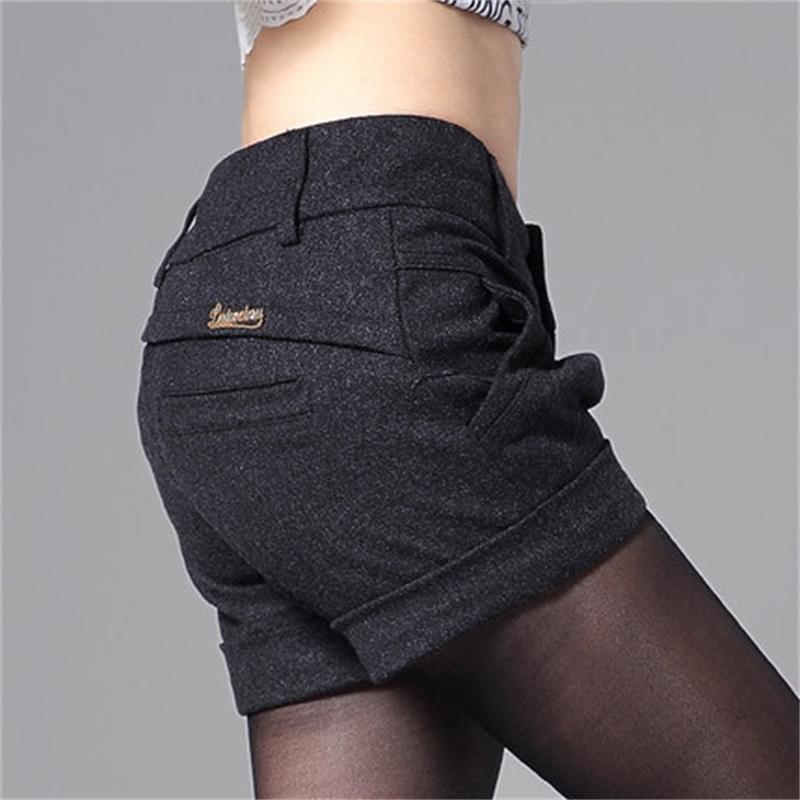 Women's Autumn And Winter Casual Loose A Shorts Large Size High Waist Wide Leg Wild Boots