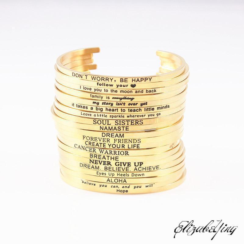 Bangle Gold Color Bracelet Stainless Steel Bar Engraved Positive Inspirational Quote Cuff Mantra Bracelets Bangles For Women1
Bangle Gold Color Bracelet Stainless Steel Bar Engraved Positive Inspirational Quote Cuff Mantra Bracelets Bangles For Women1