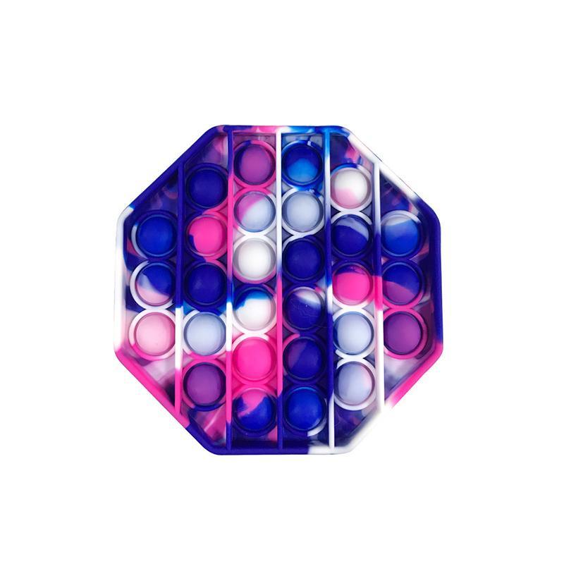 Multicolor Fidget Toy Sensory Push Bubble Board Game Sensory Toy Anxiety Stress Reliever Kids Adults Autism Special Needs Sale/Wh