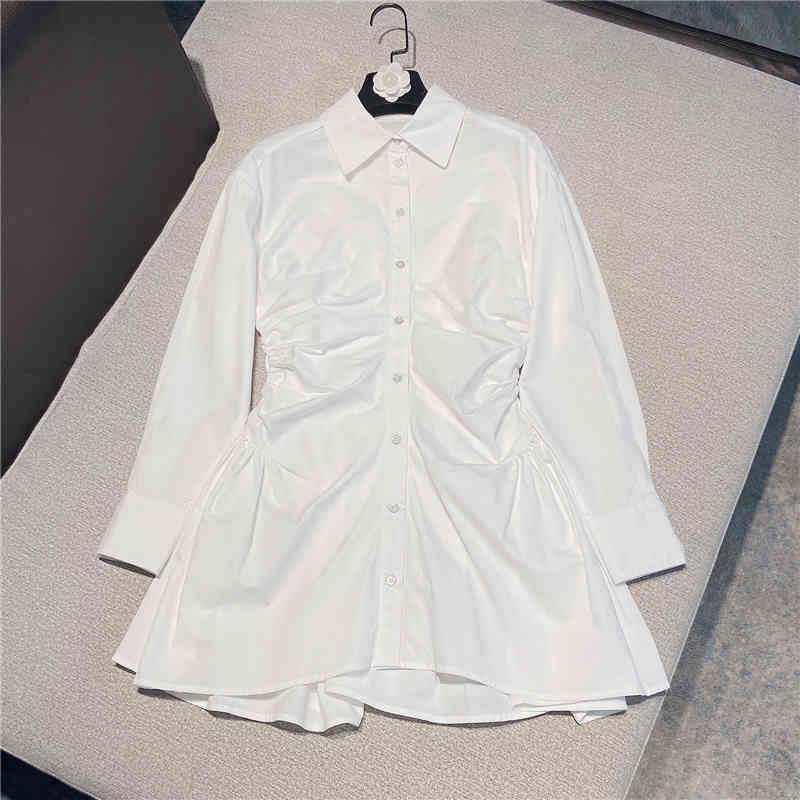 Women High Wasit Dress Fashion Spring Summer Ladies Pleated Long Sleeve Slim HR363 210525, White
Women High Wasit Dress Fashion Spring Summer Ladies Pleated Long Sleeve Slim HR363 210525, White