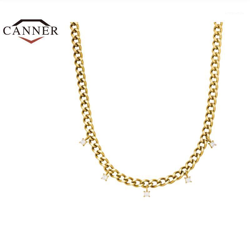 Chains CANNER Romantic Exquisite Gold Color Clavicle Chain Choker 925 Sterling Silver Pendant Necklaces For Women Fashion Jewelry Gifts
Chains CANNER Romantic Exquisite Gold Color Clavicle Chain Choker 925 Sterling Silver Pendant Necklaces For Women Fashion Jewelry Gifts