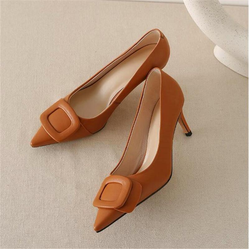 Dress Shoes Fashion Sexy Pointed Lady High Heel Square Leather Buckle Decorative Stiletto Spring And Autumn Women, Black
Dress Shoes Fashion Sexy Pointed Lady High Heel Square Leather Buckle Decorative Stiletto Spring And Autumn Women, Black