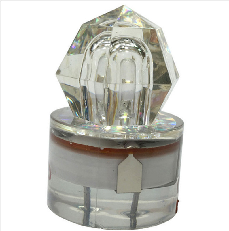 Led Diamond Fishing Flashing Light Deep Drop Underwater Acrylic Bait Lure Squid Strobe Lights 5 Colors for Choose 1PC