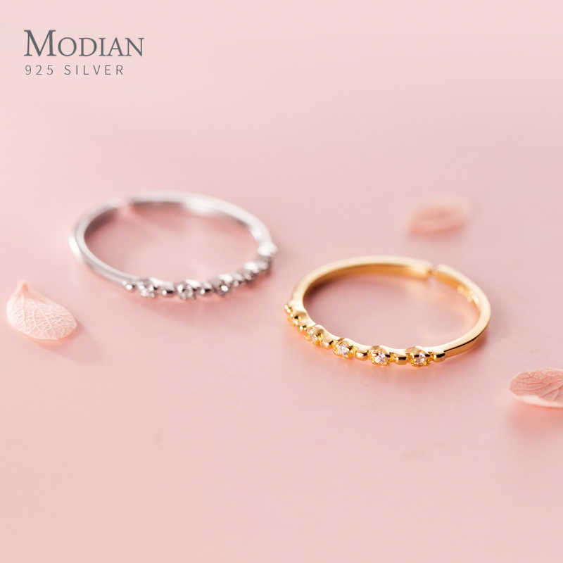 Fashion 925 Sterling Silver Twinkling Zircon Adjustable Open Finger Slim Ring for Women Girl Free Size Fine Jewelry 210707
Fashion 925 Sterling Silver Twinkling Zircon Adjustable Open Finger Slim Ring for Women Girl Free Size Fine Jewelry 210707