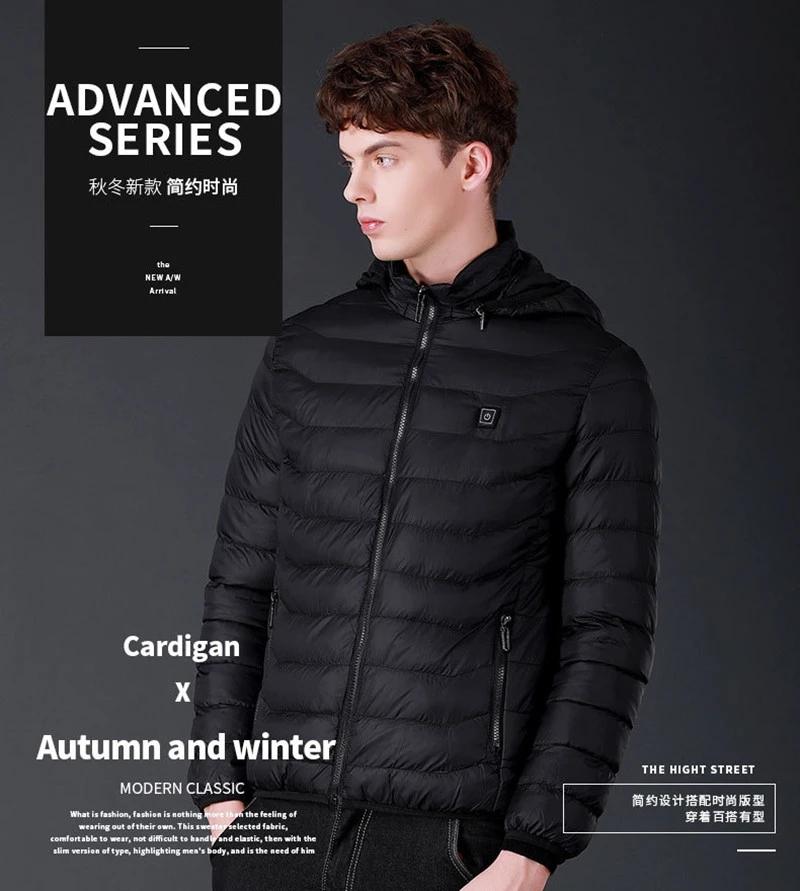Men's Jackets Plus Size Electric Heating Vest Jacket Men Women Winter Withstand Severe Cold Self-Heating Cotton Outdoor Warm Coat