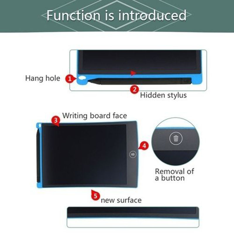 Electronic Drawing Board LCD Screen Writing Tablet 8.5Inch Digital Graphic Drawing Tablets Handwriting Pad Board+Pen
