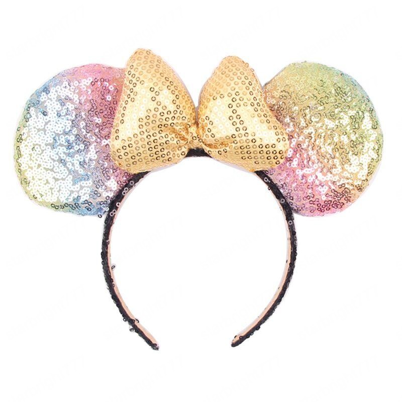 INS Baby Girls mouse ear Headband Children Birthday Party Props Kids Cartoon Cute Lovely Hairband