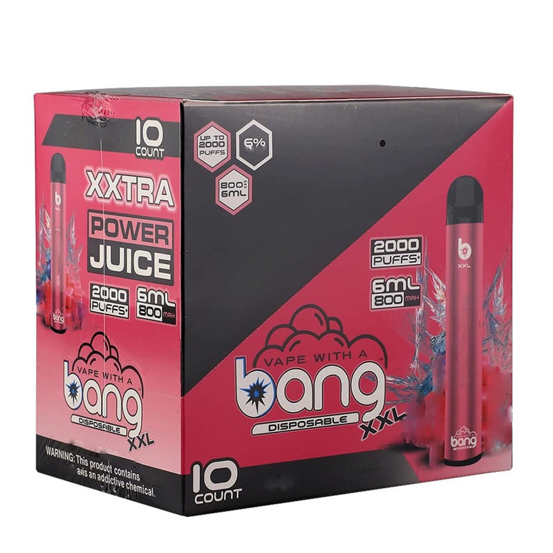 Bang XXL Pro Max Disposable Vape Pod E Cigarette Device Switch Duo 2500 Puffs 1100mah Battery 7mL Pre-Filled Cartridges 2 in 1 Vapes Pen Puff Bar Plus
Bang XXL Pro Max Disposable Vape Pod E Cigarette Device Switch Duo 2500 Puffs 1100mah Battery 7mL Pre-Filled Cartridges 2 in 1 Vapes Pen Puff Bar Plus