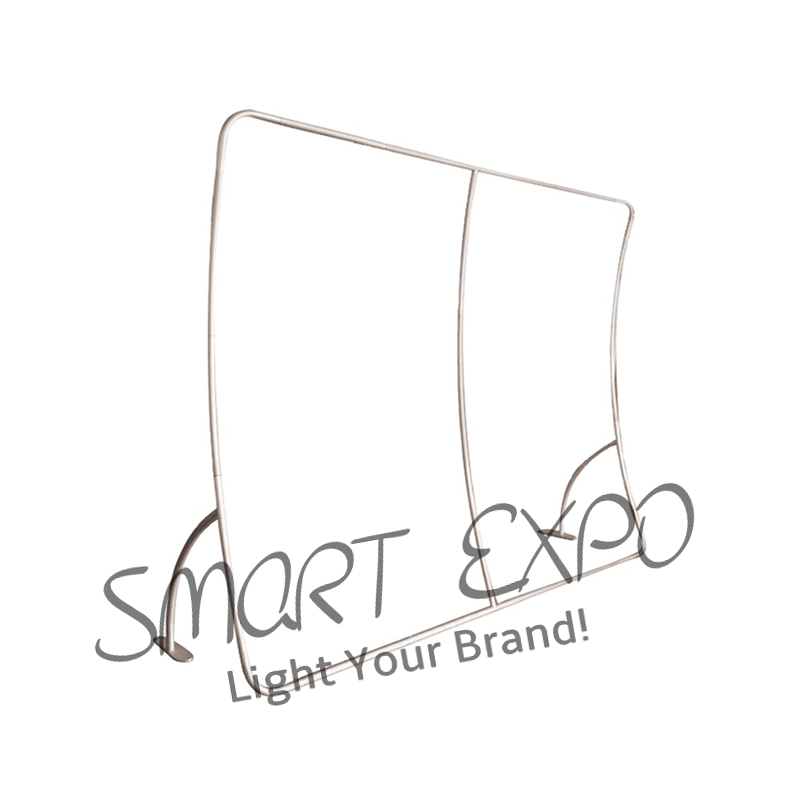 Large Trade Fair 20ft Exhibition Booth Backdrop Advertising Display Stand with Shelf Rack TV Holder Tension Fabric Printed Graphic Portable Carry Bag