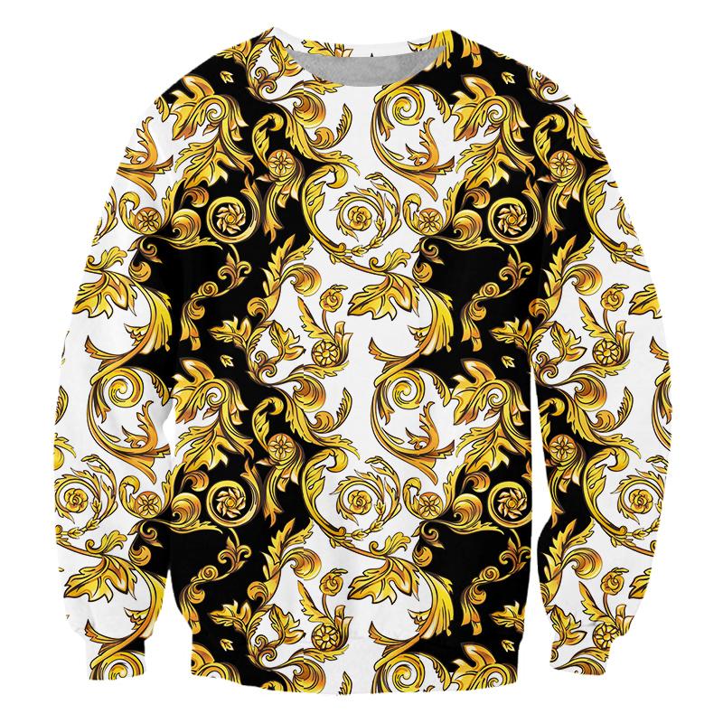 Men's Hoodies & Sweatshirts 3D Baroque Court Crown Golden Flower Luxury Big Pattern Comfortable Design Pullover Brand Plus Size Turtleneck S, 00194
Men's Hoodies & Sweatshirts 3D Baroque Court Crown Golden Flower Luxury Big Pattern Comfortable Design Pullover Brand Plus Size Turtleneck S, 00194