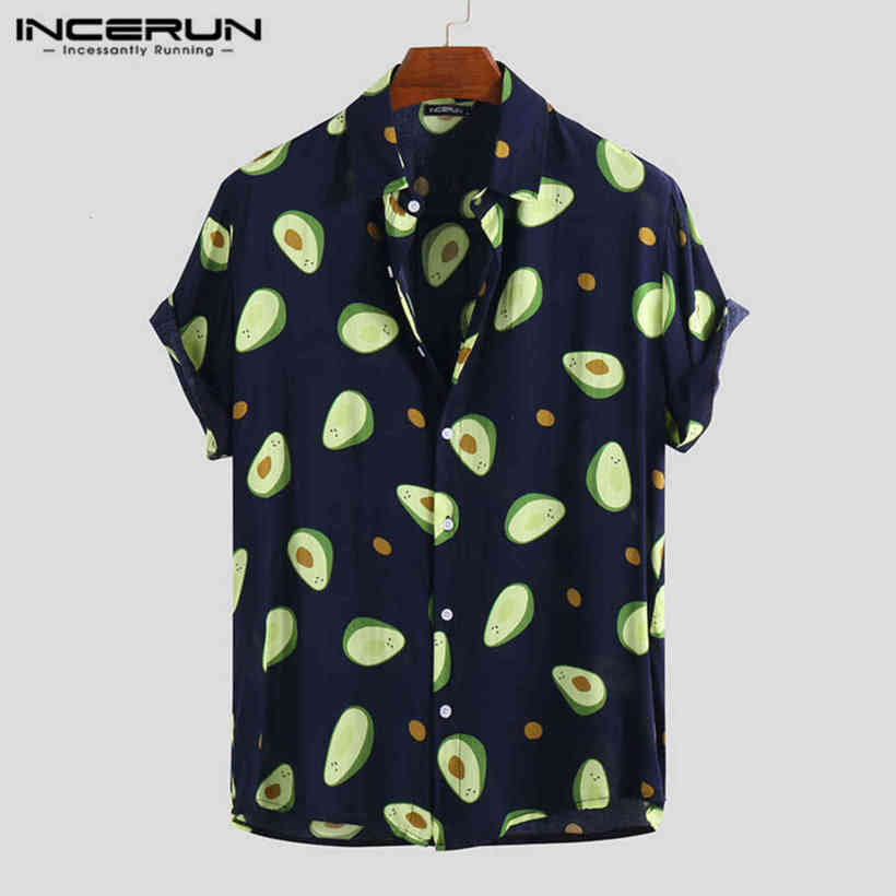 Incerun Summer Fashion Hawaiian Gentlemen Print Revers Shirt Casual Holiday Avocado Streetwear Personality Camisa Masculina 5XL8, Navy
Incerun Summer Fashion Hawaiian Gentlemen Print Revers Shirt Casual Holiday Avocado Streetwear Personality Camisa Masculina 5XL8, Navy