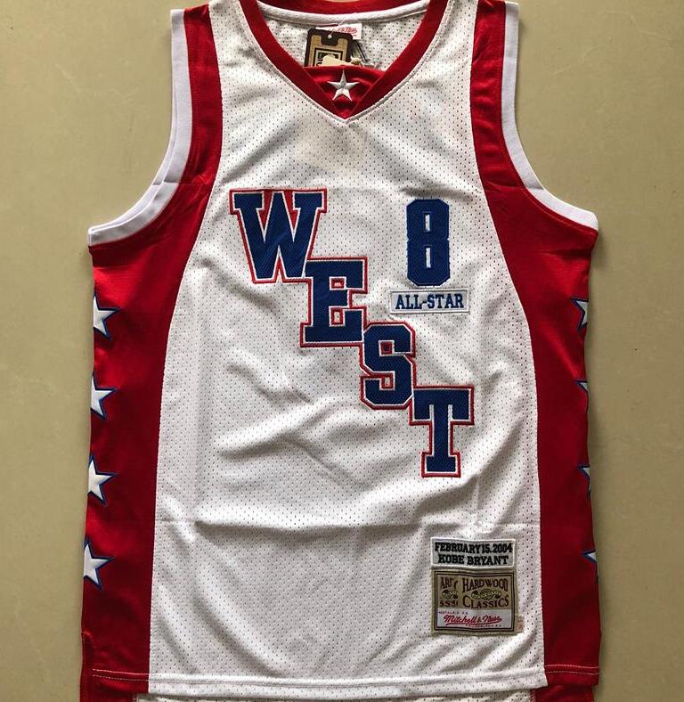 Men's basketball jerseys 2003-04 All-Star 3 Iverson 15 Carter 1 McGrady Mitchell Ness retro Jersey, Black;red
Men's basketball jerseys 2003-04 All-Star 3 Iverson 15 Carter 1 McGrady Mitchell Ness retro Jersey, Black;red