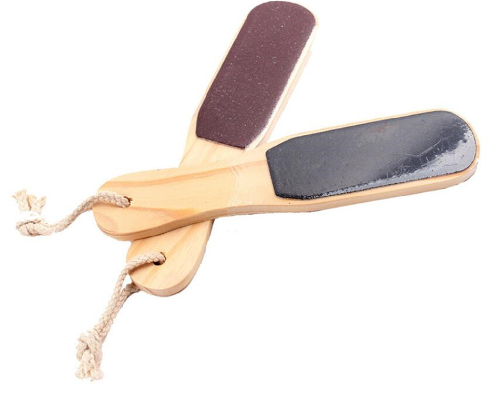 Wholesale Foot Treatment Wood File Callus Remover Scrubber Professional Pedicure Feet Rasp Removes Cracked Heels Dead Skin Corn Hard Skin Pumice Stone