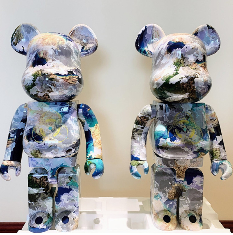 New Violent Bear Tide Brand bearbrick Hand-made Building Block Bear Ornaments Earth Mars Moon Tide Decoration Gifts 28CM Scheduled311T
New Violent Bear Tide Brand bearbrick Hand-made Building Block Bear Ornaments Earth Mars Moon Tide Decoration Gifts 28CM Scheduled311T